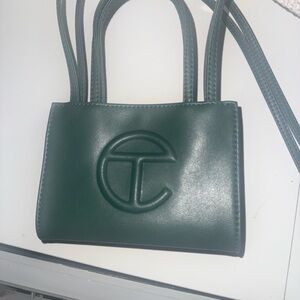 Telfar Green Mini Bag with Embossed Logo